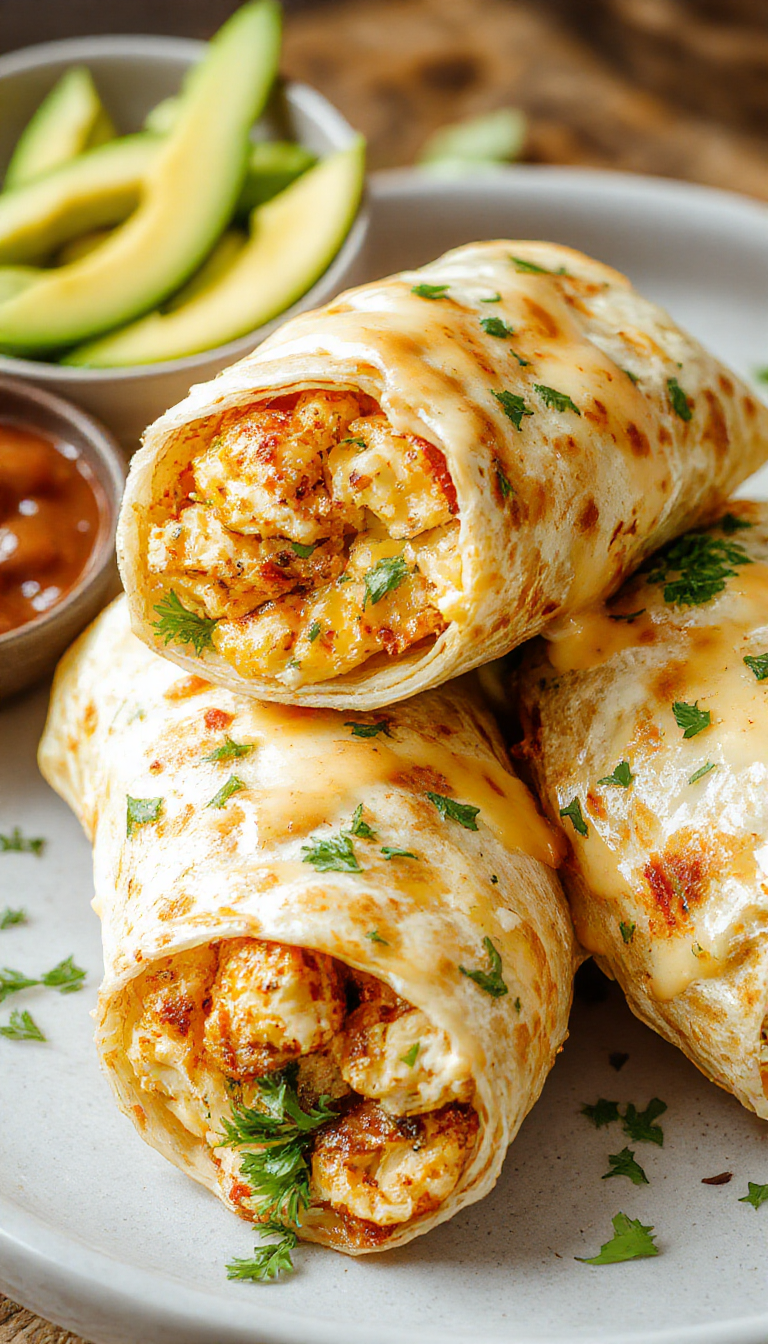 Juicy cheesy garlic chicken wraps filled with tender chicken, melted cheese, fresh greens, and garlic sauce, all wrapped in a soft tortilla.