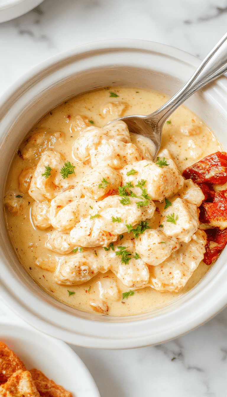 A vibrant dish of creamy butter chicken in a white bowl, topped with fresh cilantro and served with fluffy rice on a rustic wooden table, showcasing a rich, golden-brown sauce with tender chicken pieces and a colorful garnish.
