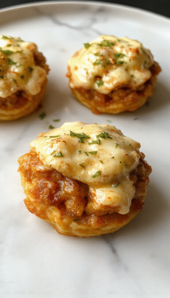 A vibrant plate featuring golden-brown chicken bites coated in a glossy garlic butter sauce, served alongside a creamy, smooth pasta garnished with fresh herbs, with a rustic wooden table background and a sprinkle of parsley for color vibrancy.