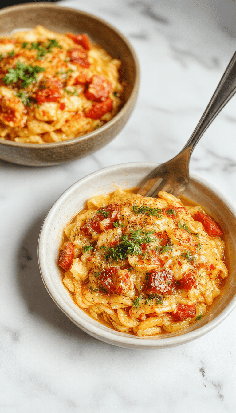 A vibrant plate of cooked orzo pasta garnished with fresh herbs and cherry tomatoes, served alongside a colorful vegetable medley, with a rustic wooden background and natural lighting highlighting the textures and bright colors of the dish.