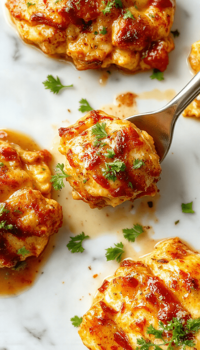 A vibrant, close-up shot of a sizzling skillet filled with tender, golden-brown chicken pieces coated in a rich, creamy butter sauce. Garnished with fresh herbs and served on a rustic wooden table, the dish exudes warmth and comfort with textures of smooth sauce contrasted by crispy chicken edges and colorful herbs.