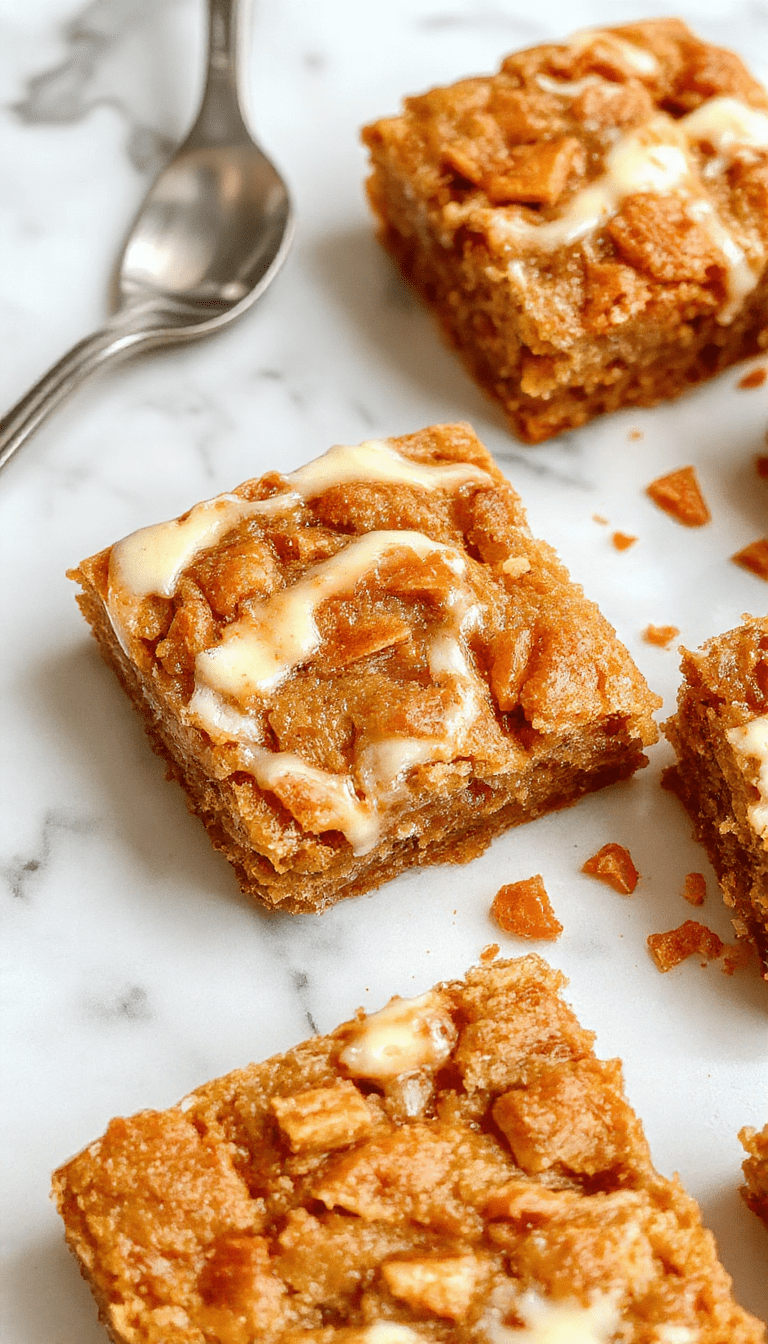 Colorful carrot cake bars arranged on a rustic wooden platter, showcasing their rich orange hue and creamy frosting topping, garnished with crushed nuts and sprigs of mint, styled for an inviting dessert display.